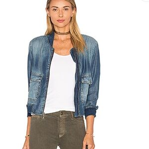 Anthropologie Blue Jean Jacket